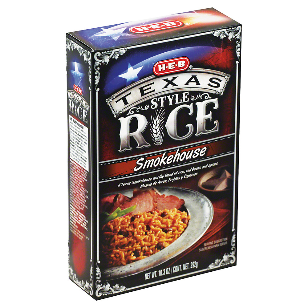 Calories in H-E-B Texas Style Smokehouse Rice, 10.3 oz