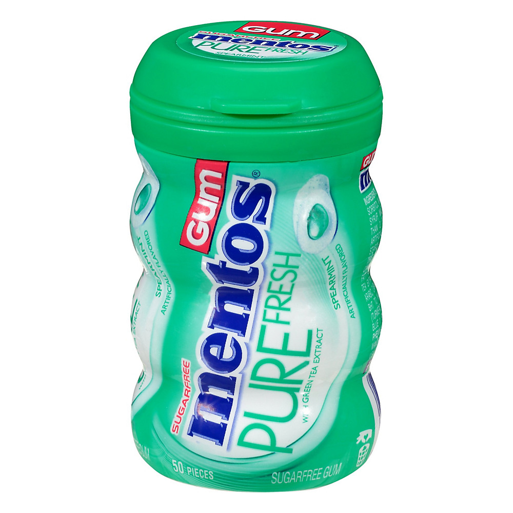 Calories in Mentos Pure Fresh Sugar Free Spearmint Chewing Gum, 50 ct