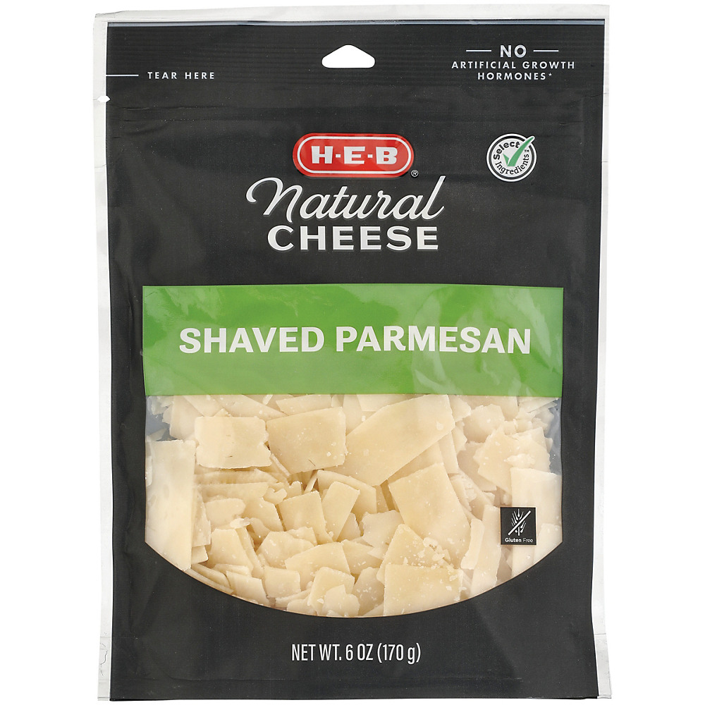 Calories in H-E-B Select Ingredients Shaved Parmesan Cheese, 6 oz