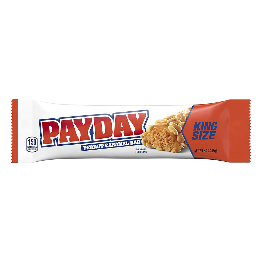 Calories in Payday Peanut and Caramel King Size Candy Bar, 3.4 oz