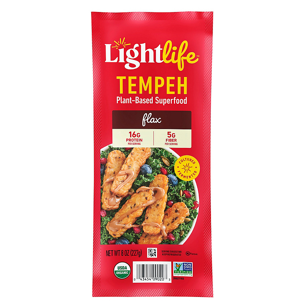 Calories in Lightlife Flax Organic Tempeh, 8 oz