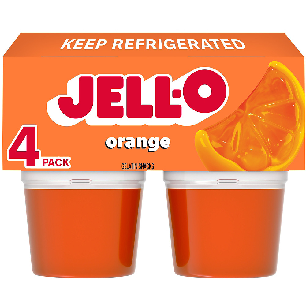 Calories in Jell-O Original Orange Gelatin Snacks, 4 ct