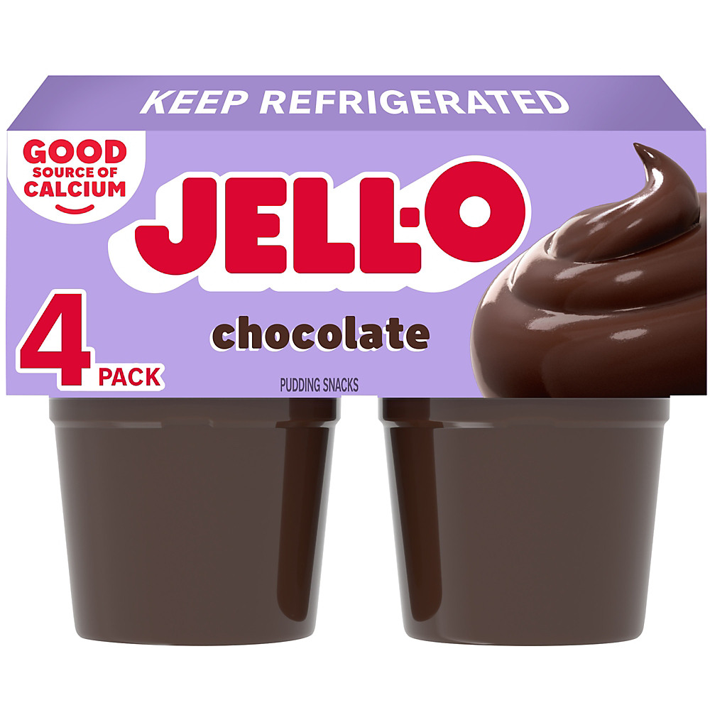Calories in Jell-O Original Chocolate Flavor Pudding Snacks, 4 ct