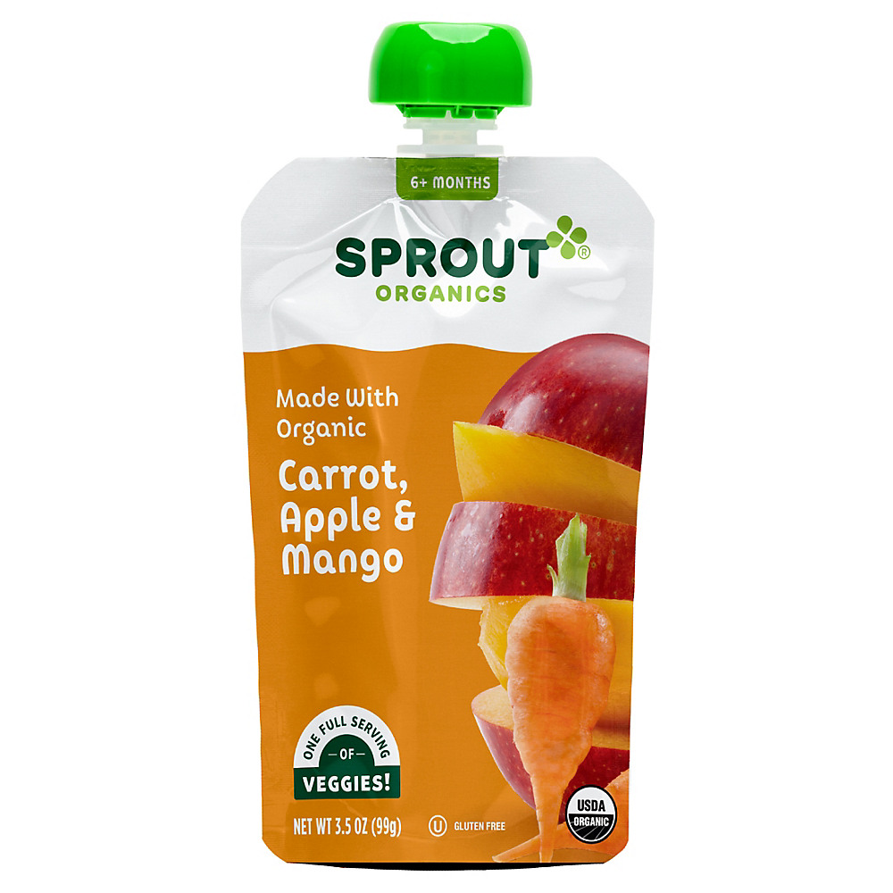 Calories in Sprout Stage 2 Carrot Apple Mango, 3.5 oz