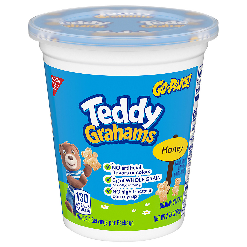Calories in Nabisco Go-Paks! Teddy Grahams Honey Graham Snacks, 2.75 oz