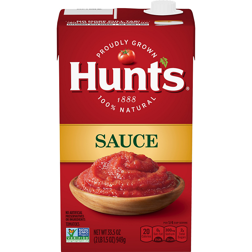 Calories in Hunt's Tomato Sauce, 33.5 oz
