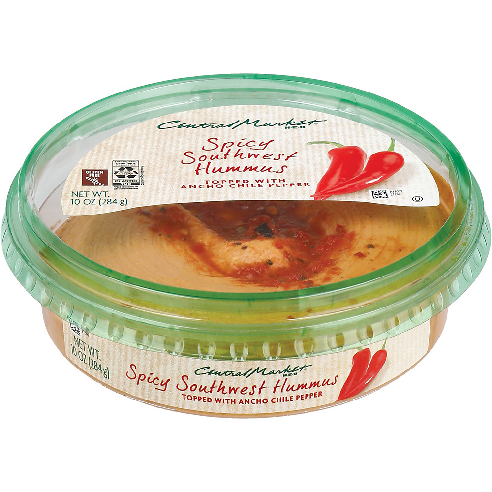 Calories in Central Market Spicy Texas Hummus, 10 oz