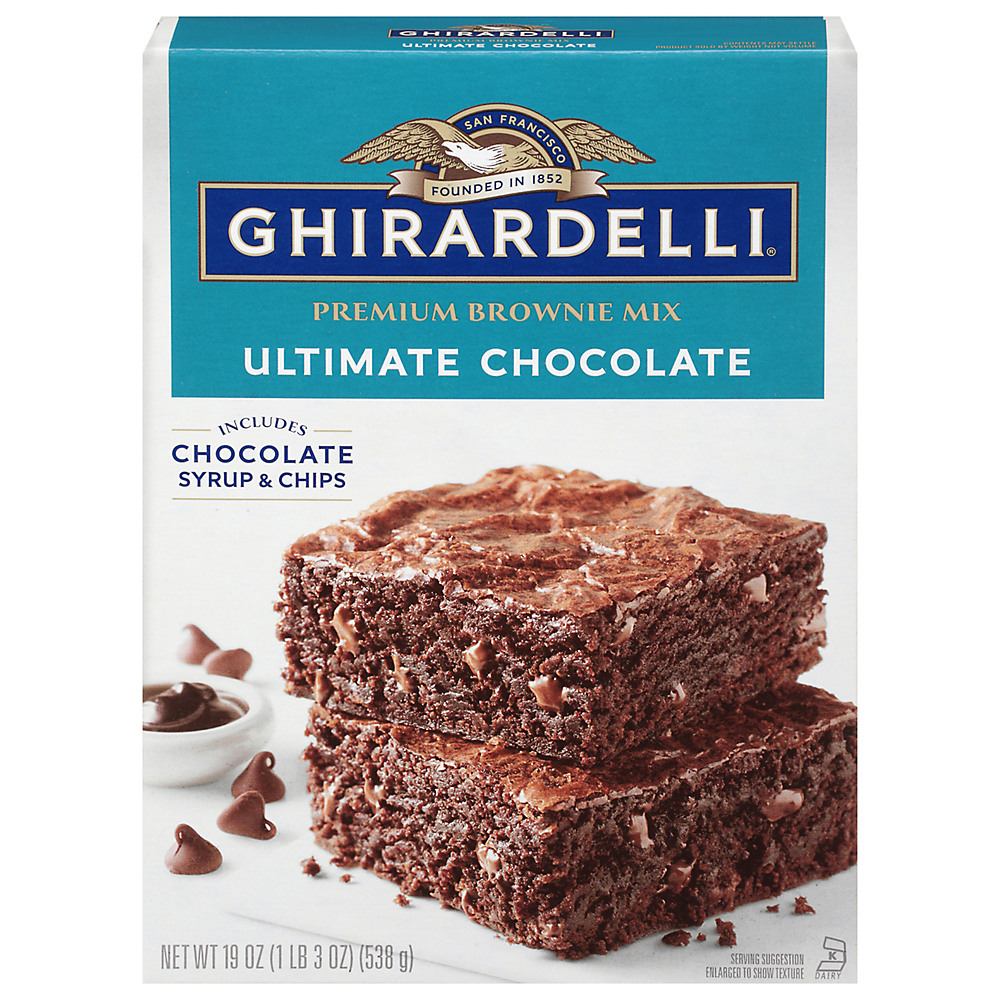 Calories in Ghirardelli Triple Fudge Brownie Mix, 19 oz