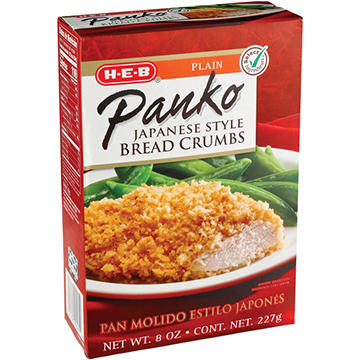 H-E-B Japanese-Style Panko Bread Crumbs - Plain, 8 oz