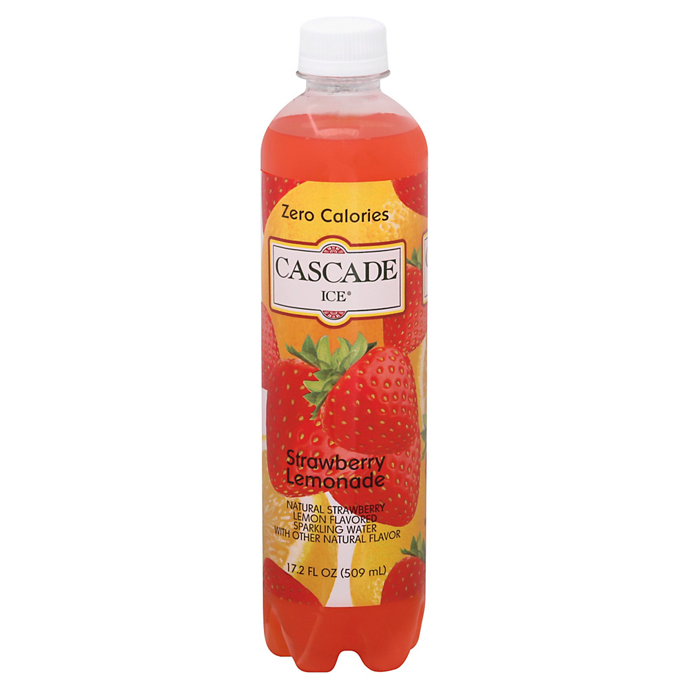 Calories in Cascade Ice Strawberry Lemonade Sparkling Water, 17.2 oz