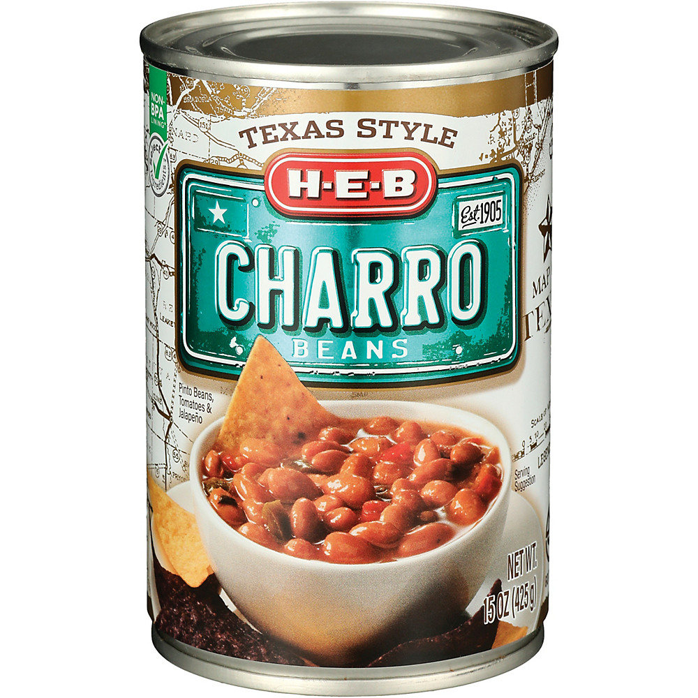 Calories in H-E-B Texas Style Charro Beans, 15 oz
