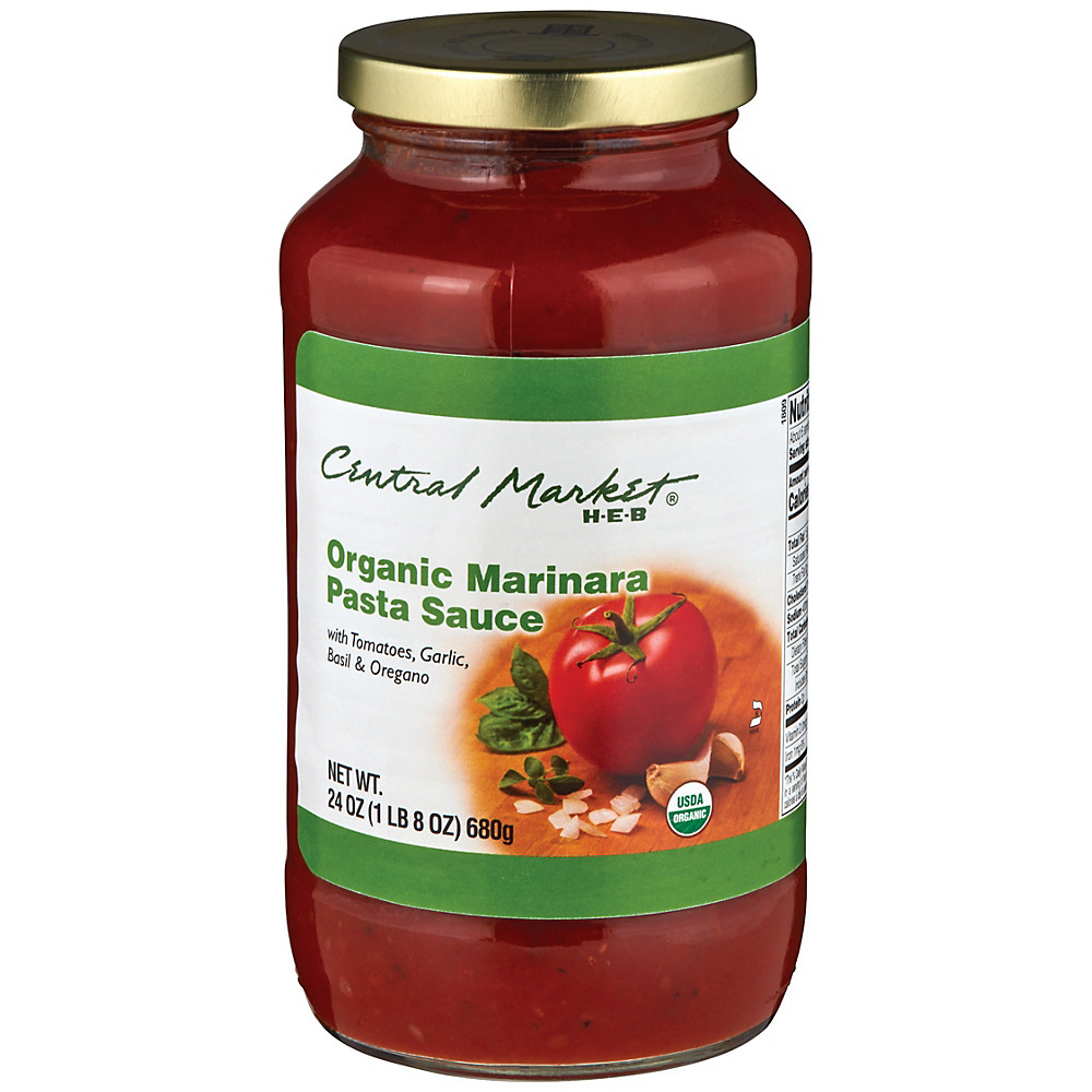 Calories in Central Market Organic Marinara Pasta Sauce, 24 oz