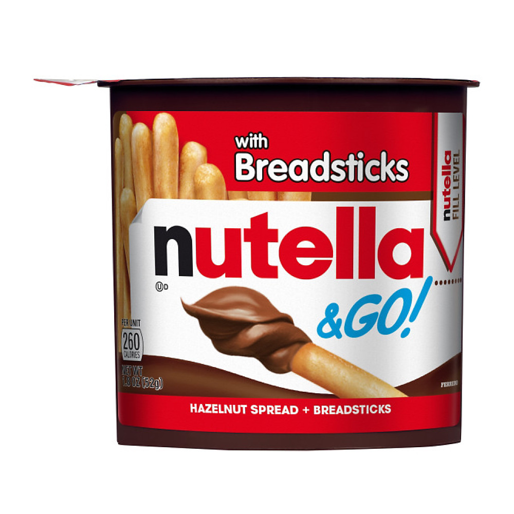 Calories in Nutella & Go! Hazelnut Spread + Breadsticks, 1.8 oz