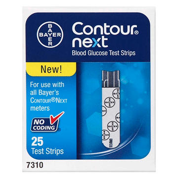 Contour Next Blood Glucose Test Strips, 25 ct