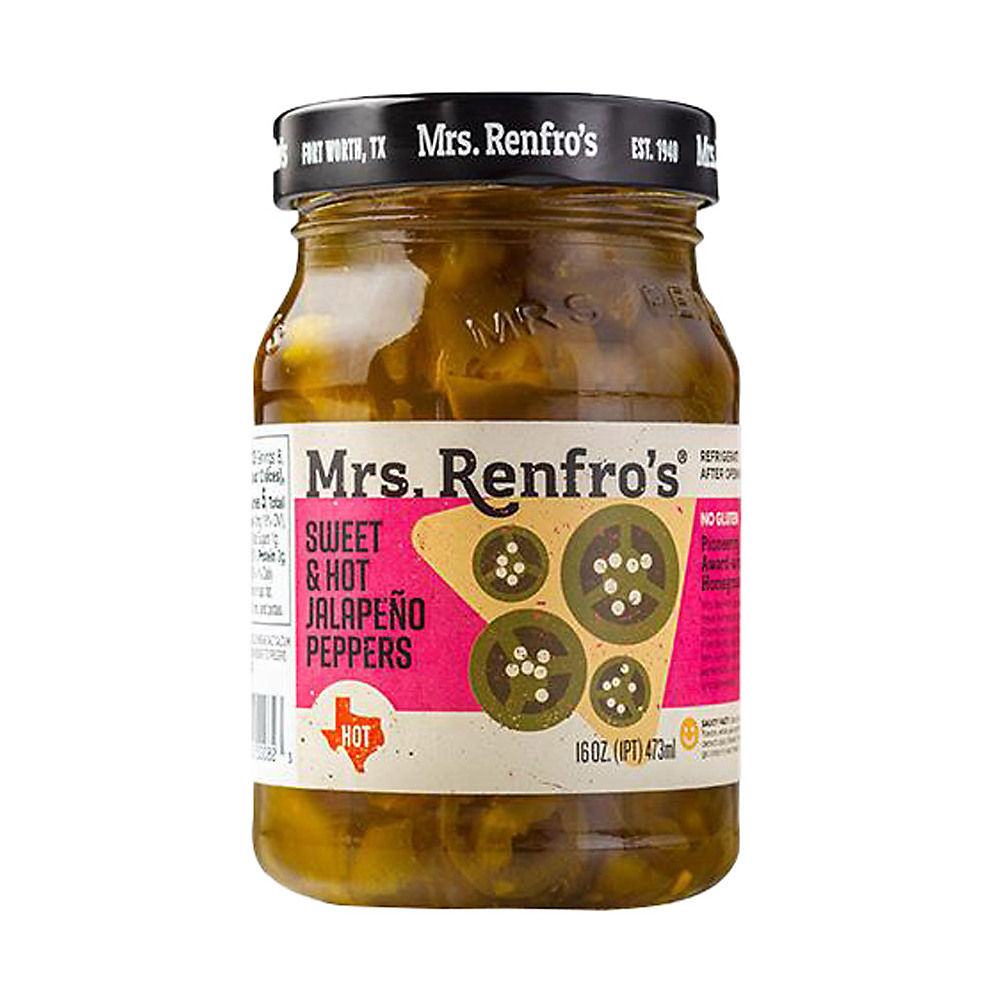 Calories in Mrs. Renfro's Sweet & Hot Jalapeno Peppers, 16 oz