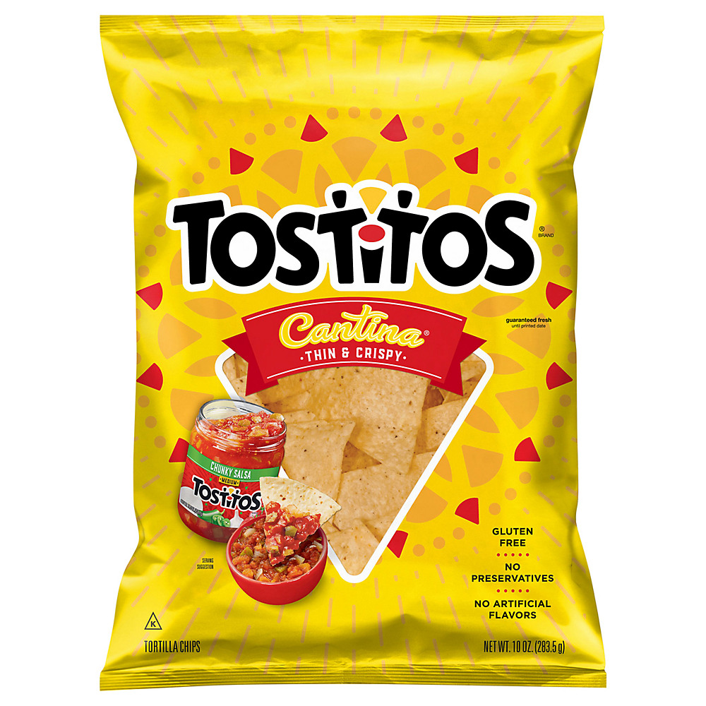 Calories in Tostitos Cantina Thin & Crispy Tortilla Chips, 10 oz