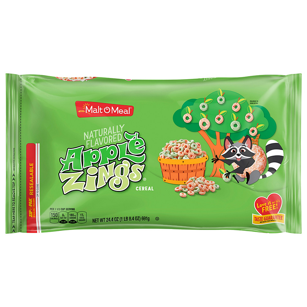 Calories in Malt-O-Meal Apple Zings Cereal, 24.4 oz