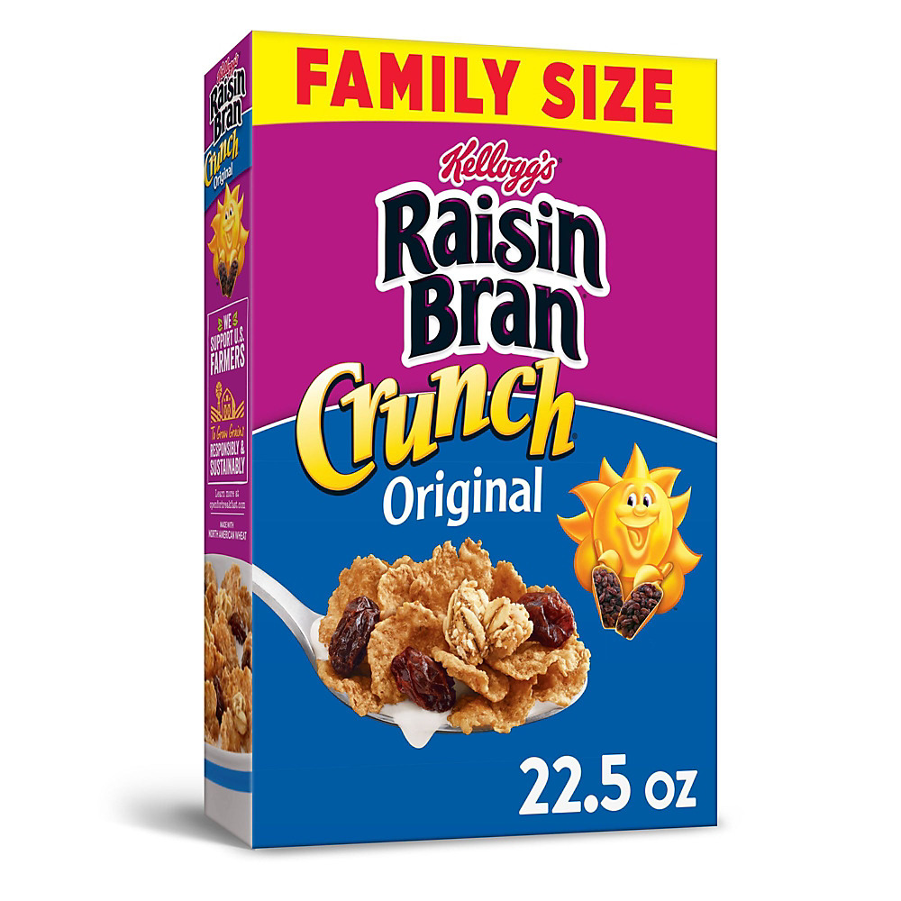 Calories in Kellogg's Raisin Bran Crunch Breakfast Cereal, 22.5 oz