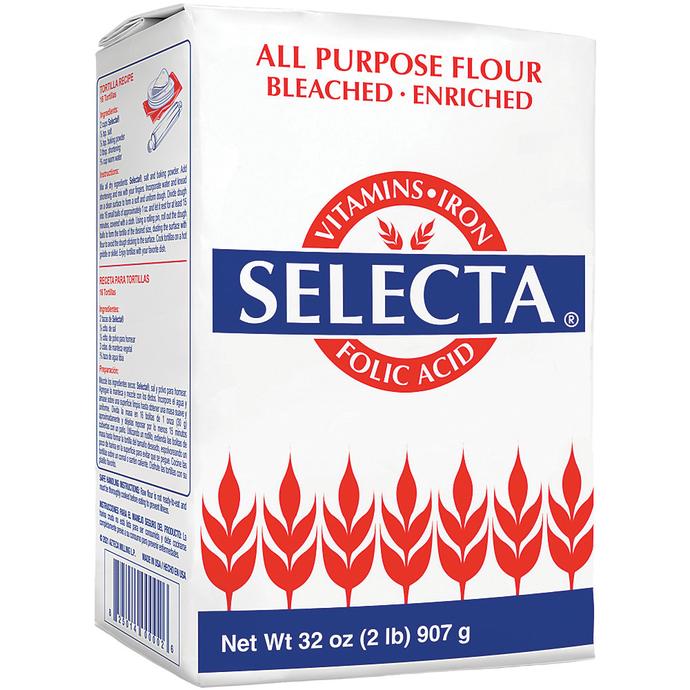 Calories in Selecta All Purpose Enriched Wheat Flour, 2 lb
