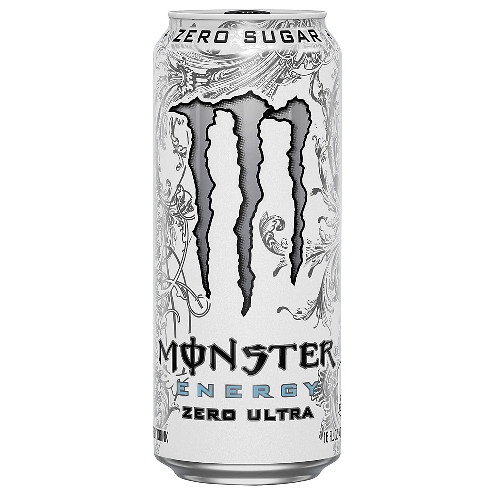 Calories in Monster Energy Zero Ultra, Sugar Free Energy Drink, 16 oz