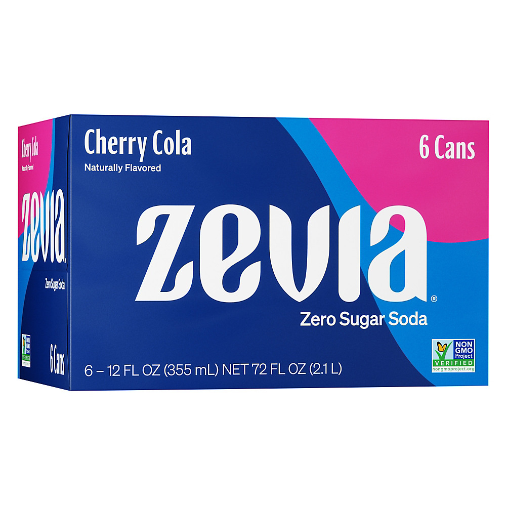 Calories in Zevia Zero Calorie Cherry Cola Soda 12 oz Cans, 6 pk