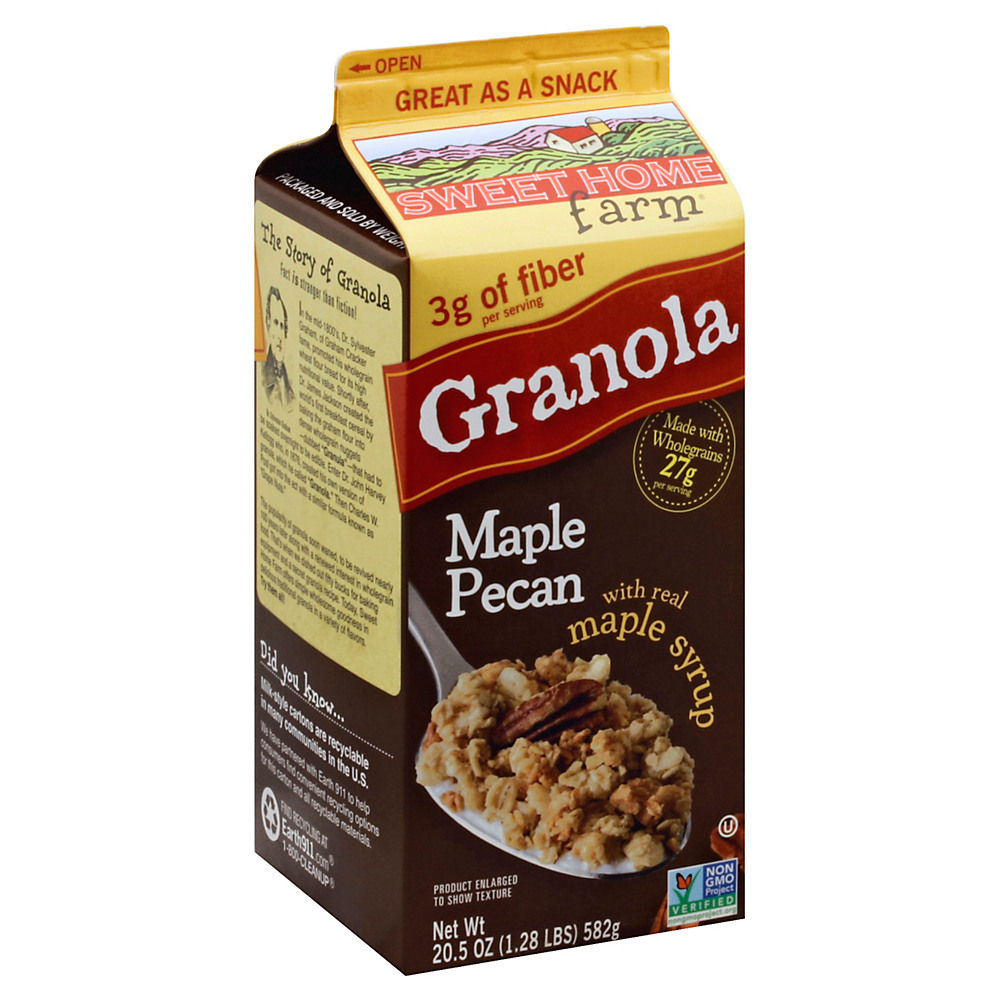 Calories in Sweet Home Farm Maple Pecan with Real Maple Syrup Granola, 20.5 oz