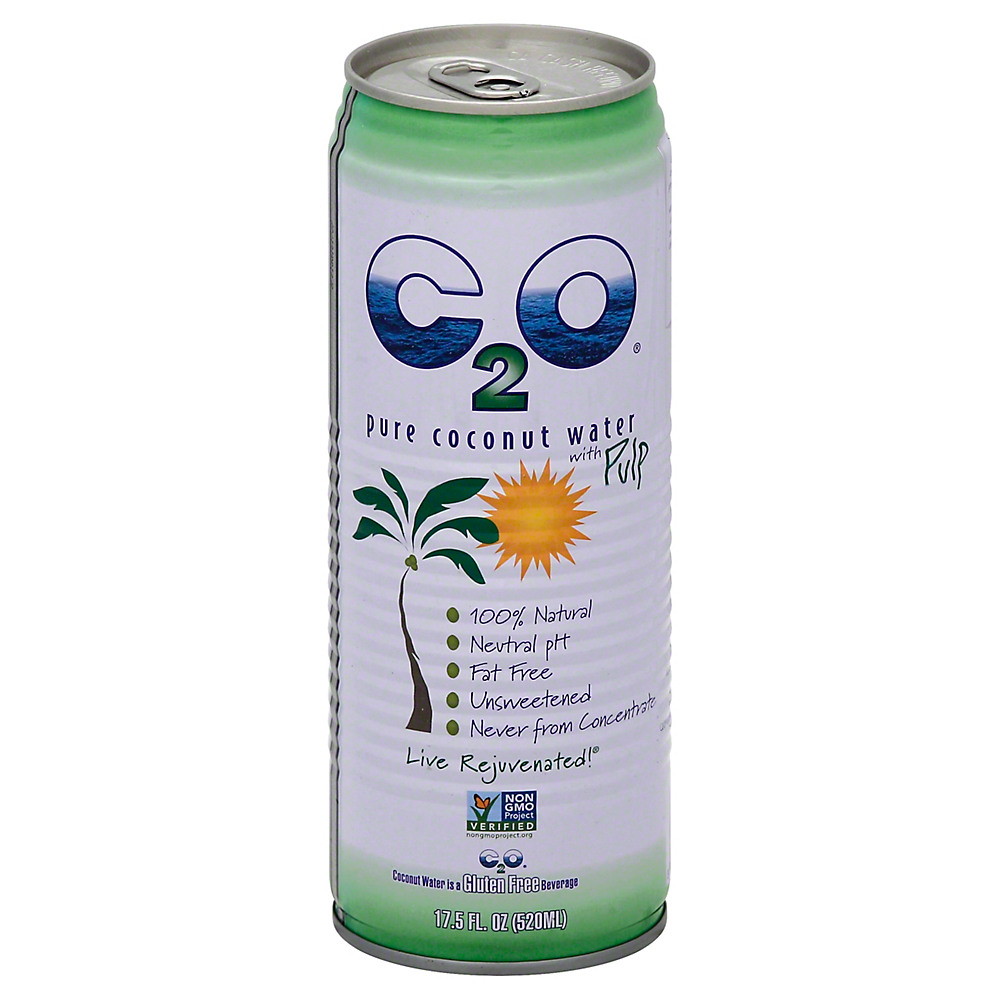 Calories in C2O Pure Coconut Water with Pulp, 17.5 oz
