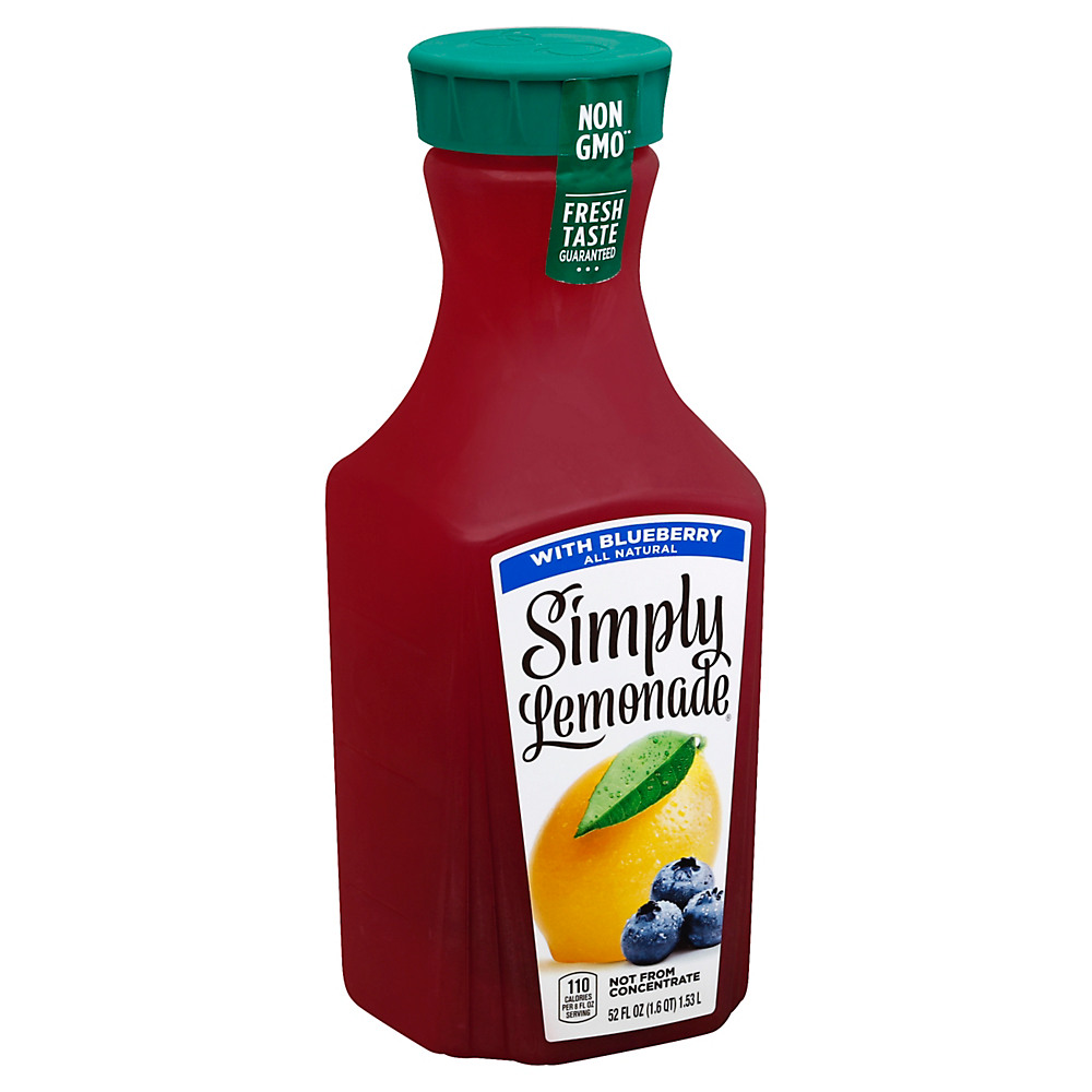 Calories in Simply Lemonade with Blueberry, 52 oz