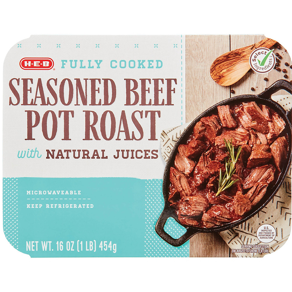 Calories in H-E-B Select Ingredients Fully Cooked Beef Pot Roast, 16 oz
