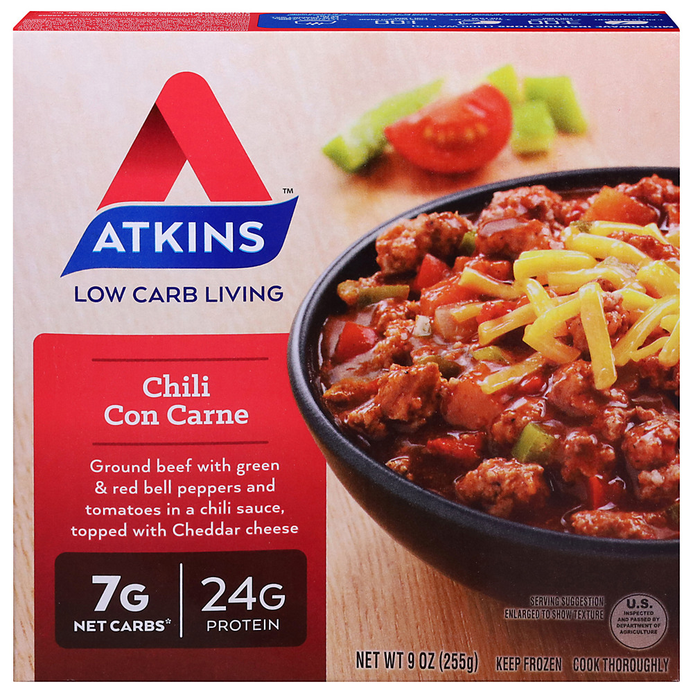 Calories in Atkins Chili Con Carne, 9 oz