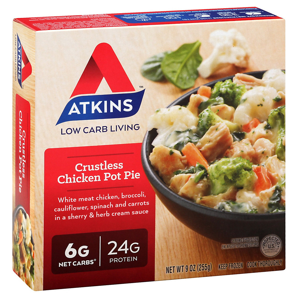 Calories in Atkins Crustless Chicken Pot Pie, 9 oz