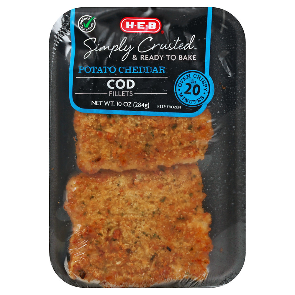 Calories in H-E-B Select Ingredients Potato Encrusted Cod Fillets, 10 oz