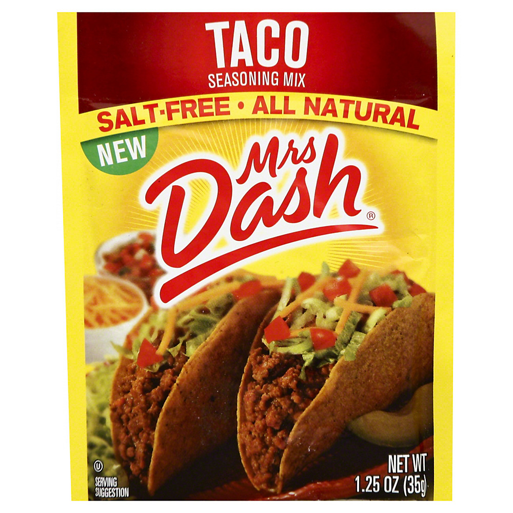 Calories in Mrs. Dash Salt Free Taco Mix, 1.25 oz