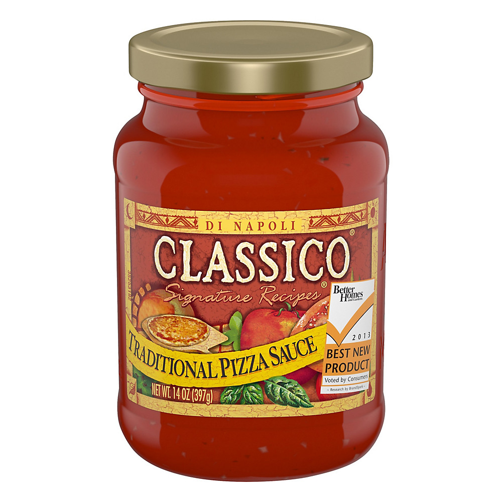 Calories in Classico Traditional Pizza Sauce, 14 oz