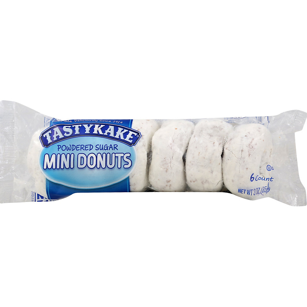 Calories in Tastykake Powdered Sugar Mini Donuts, 6 ct