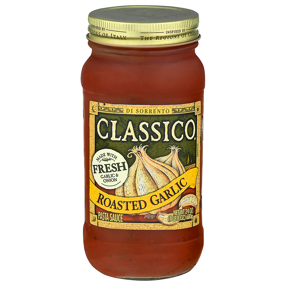 Calories in Classico Roasted Garlic Pasta Sauce, 24 oz