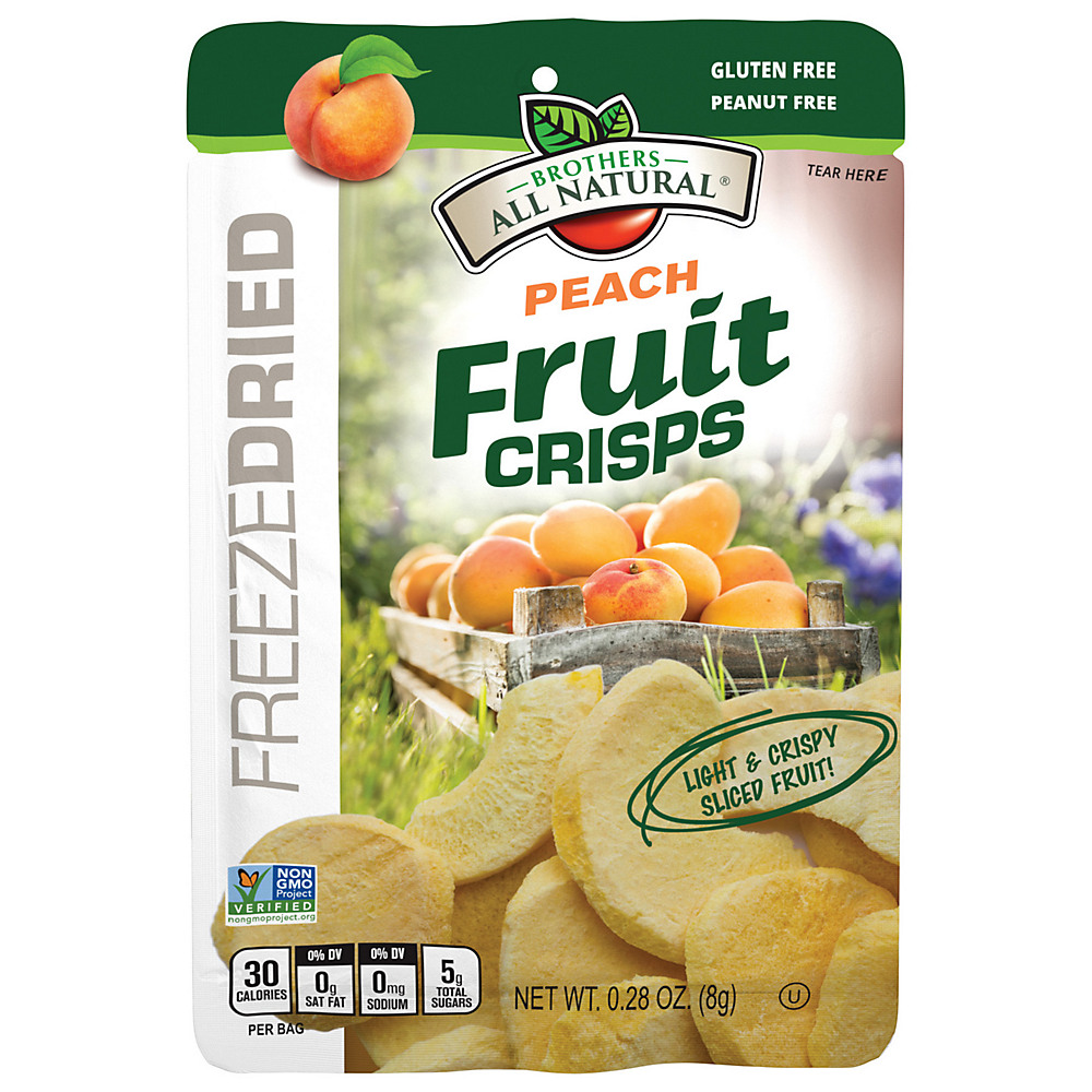 Calories in Brothers All Natural Peach Freeze-Dried Fruit Crisps, 0.35 oz