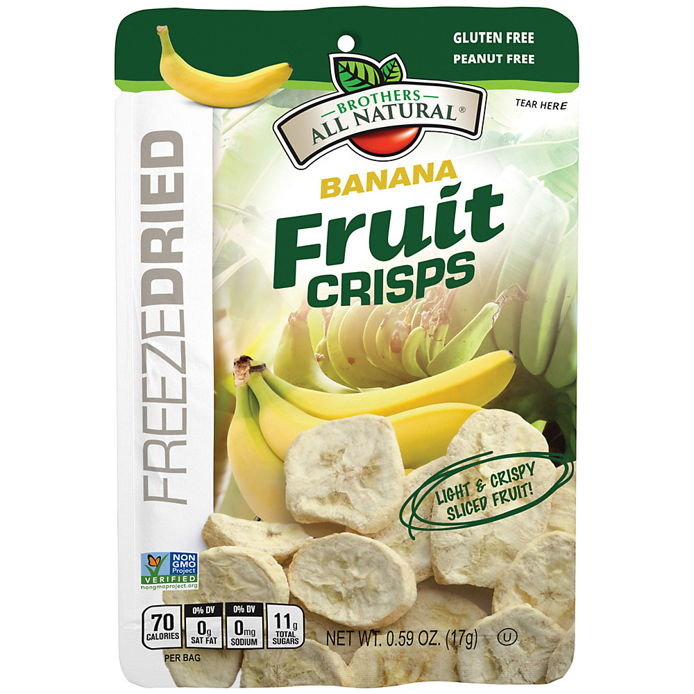 Calories in Brothers All Natural Banana Freeze-Dried Fruit Crisps, 0.35 oz