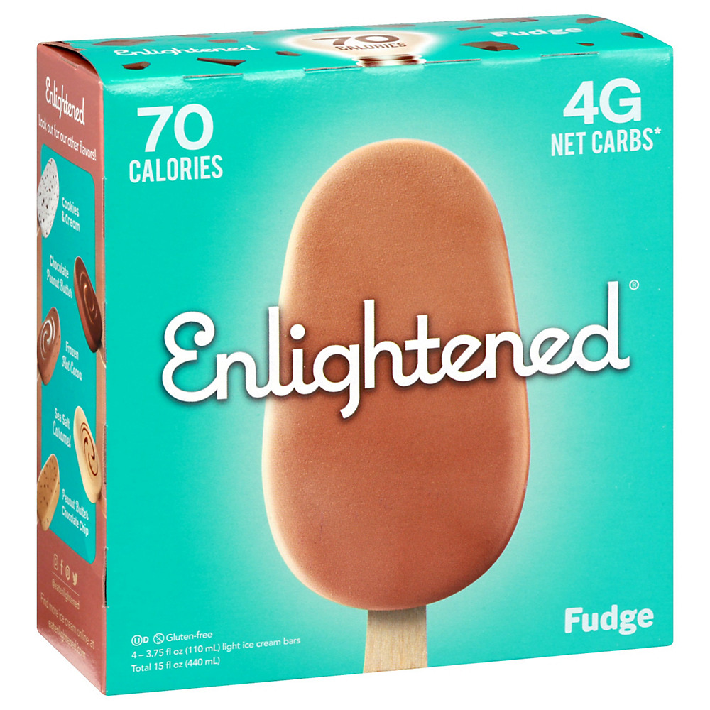 Calories in Enlightened Fudge Ice Cream Bars, 4 ct