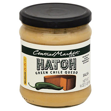Central Market Hatch Green Chile Queso - Medium, 16 oz