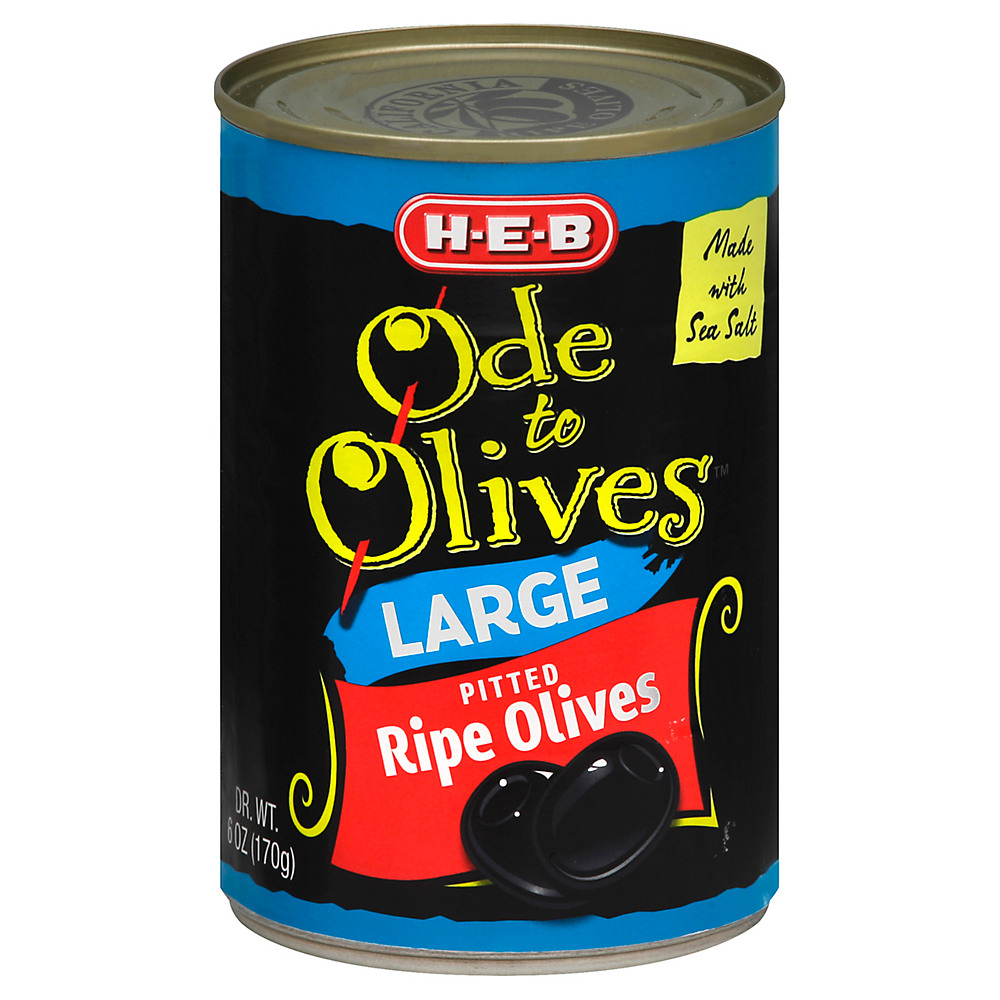  Pearls, Ripe Pitted, Extra-Large Black Olives, 6 oz, 12-Cans :  Grocery & Gourmet Food