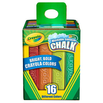 Crayola Washable Sidewalk Chalk, 16 pk