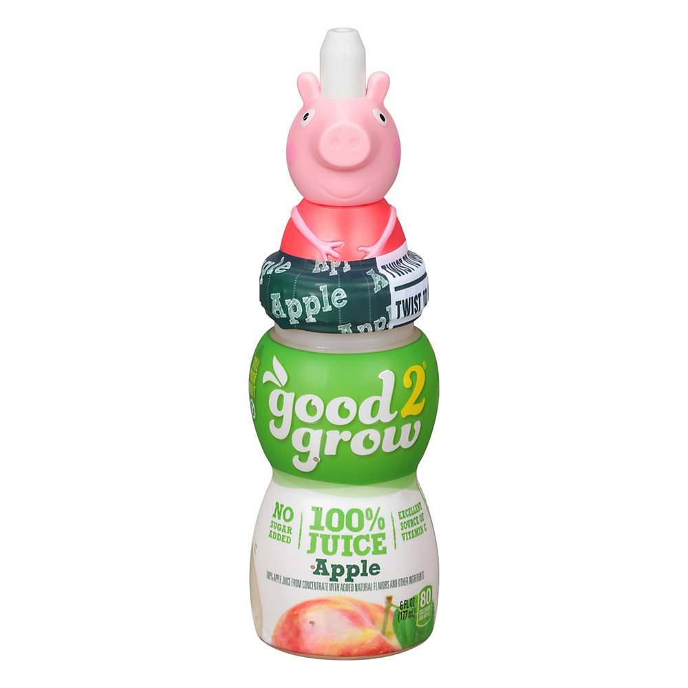 Calories in good2grow 100% Apple Juice Single Serve, Character Tops Will Vary, 6 oz