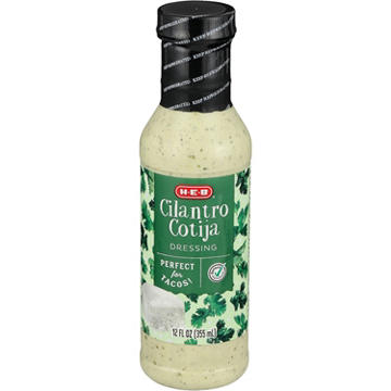 H-E-B Cilantro Cotija Salad Dressing (Sold Cold), 12 fl oz
