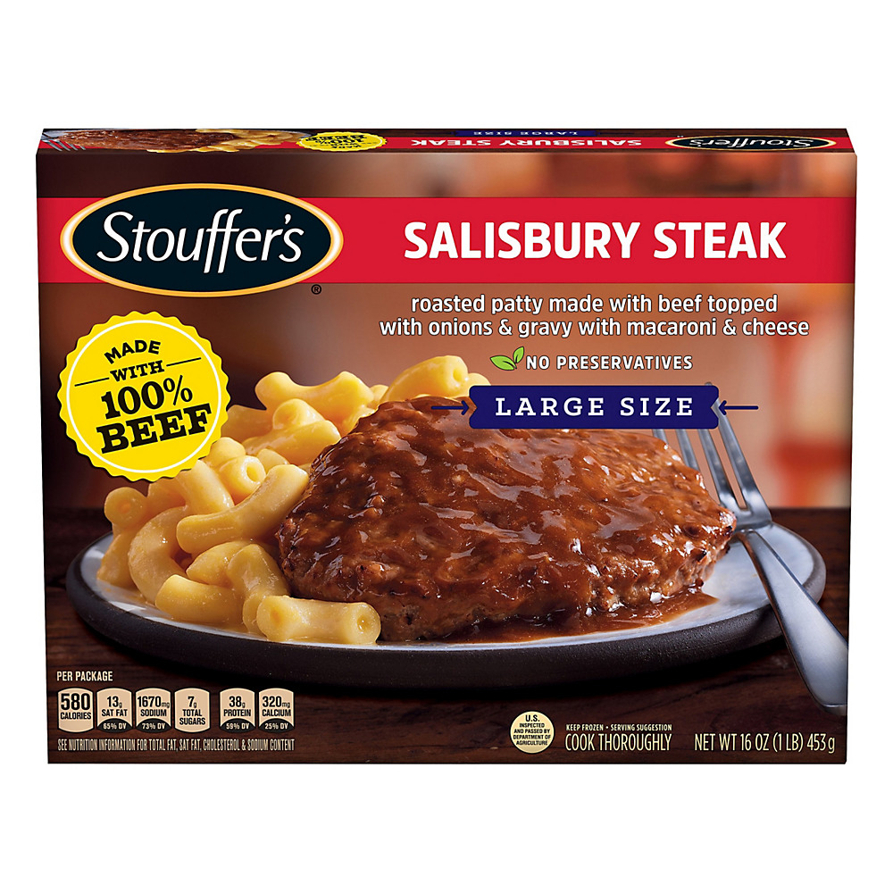 Calories in Stouffer's Salisbury Steak Large Size, 16 oz