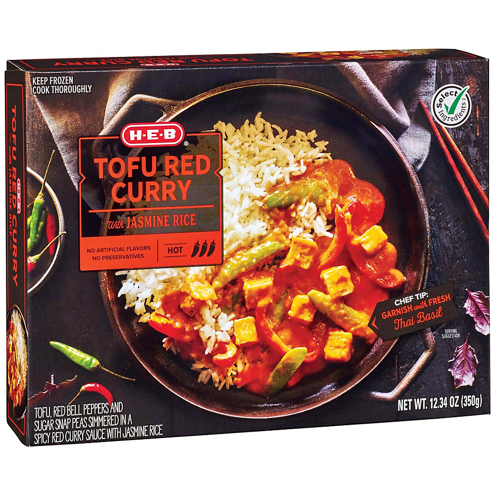 Calories in H-E-B Select Ingredients Tofu Red Curry, 12 oz