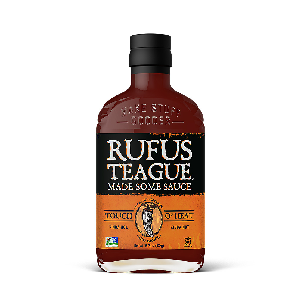 Calories in Rufus Teague Touch O' Heat BBQ Sauce, 16 oz