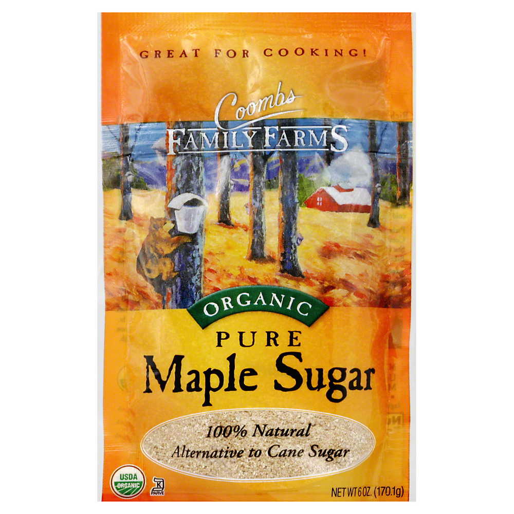 Calories in COOMBS FAMILY FARMS Organic Pure Maple Sugar, 6 oz