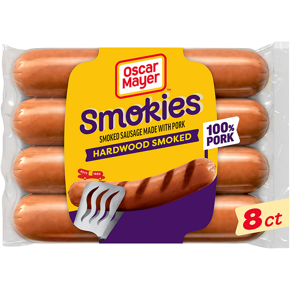 Calories in Oscar Mayer Smokies Hardwood Smoked Sausage, 8 ct