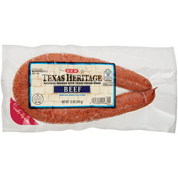 H-E-B Texas Heritage Beef Smoked Sausage, 12 oz